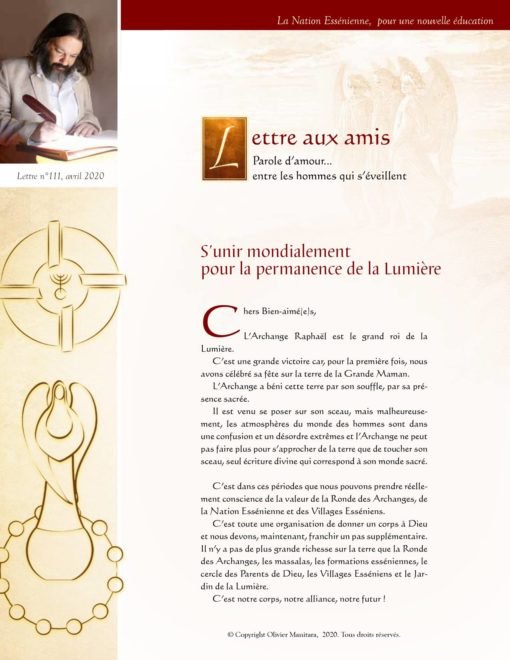 S’unir mondialement pour la permanence de la Lumière - 2020-04