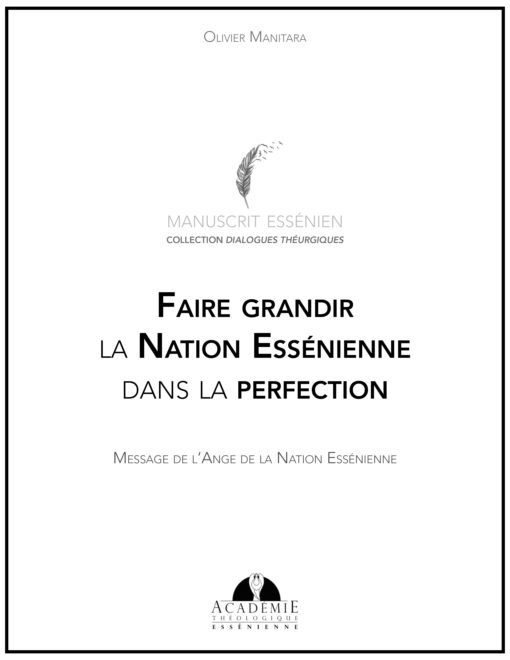 Faire grandir la Nation Essénienne dans la perfection-2020-09-17