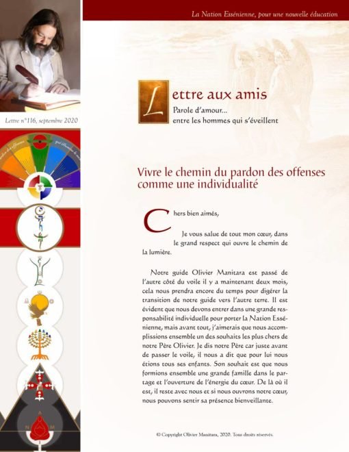 Vivre le chemin du pardon des offenses comme une individualité - 2020-09