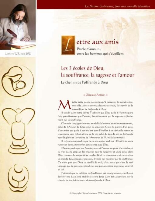 Les 3 écoles de Dieu, la souffrance, la sagesse et l’amour - 2021-06