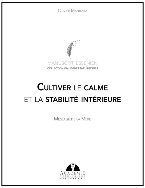 Cultiver le calme et la stabilité intérieure - 2020-03-07