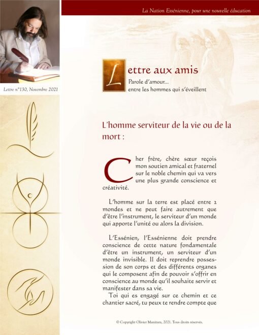 L'homme serviteur de la vie ou de la mort - 2021-11