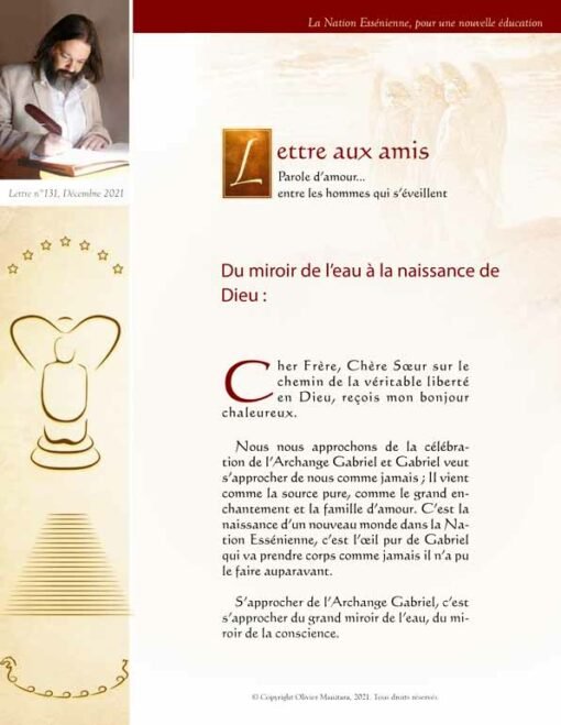 Du miroir de l'eau à la naissance de Dieu - 2021-12