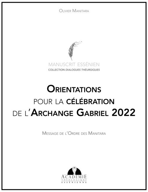 Orientations pour la célébration de l’Archange Gabriel 2022 - 2021-12-08
