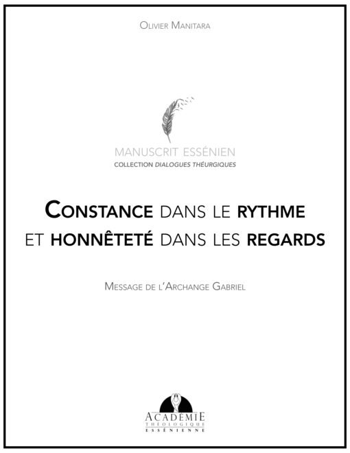 Constance dans le rythme et honnêteté dans les regards - 2022-01-08