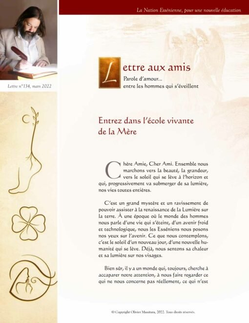 Entrez dans l'École vivante de la Mère – 2022-03
